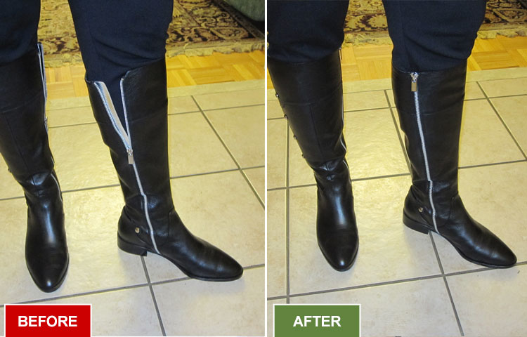 Boot Alterations and Shoe Repair Taking In Boots for Narrow Calves